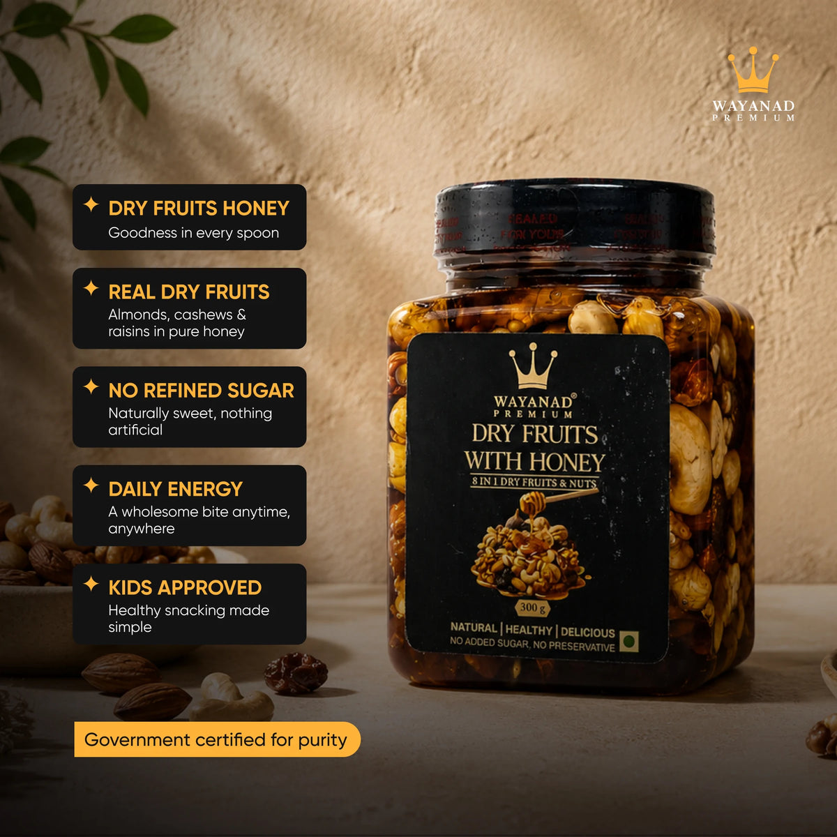 8 in 1 Premium Dry Fruits & Nuts Honey